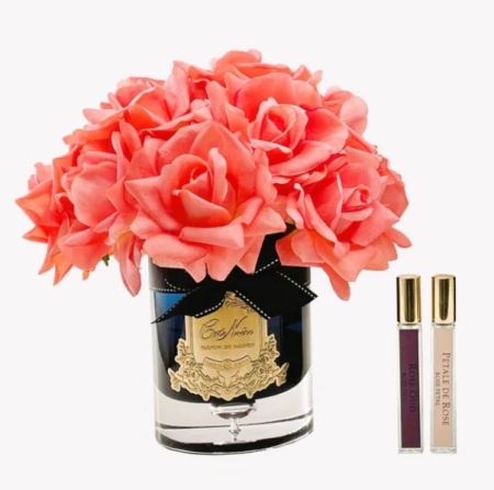Большой аромабукет коралловых роз Cote Noire