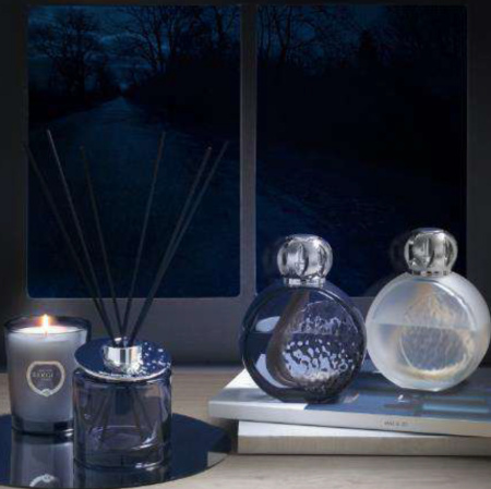 Набор с Лампой Берже "Мерцание Звезд" матовой с ароматом "Белый кашемир" 250мл Maison Berger